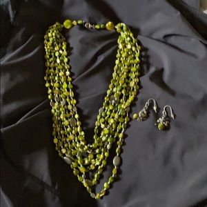 Sterling silver Silpada necklace and earrings